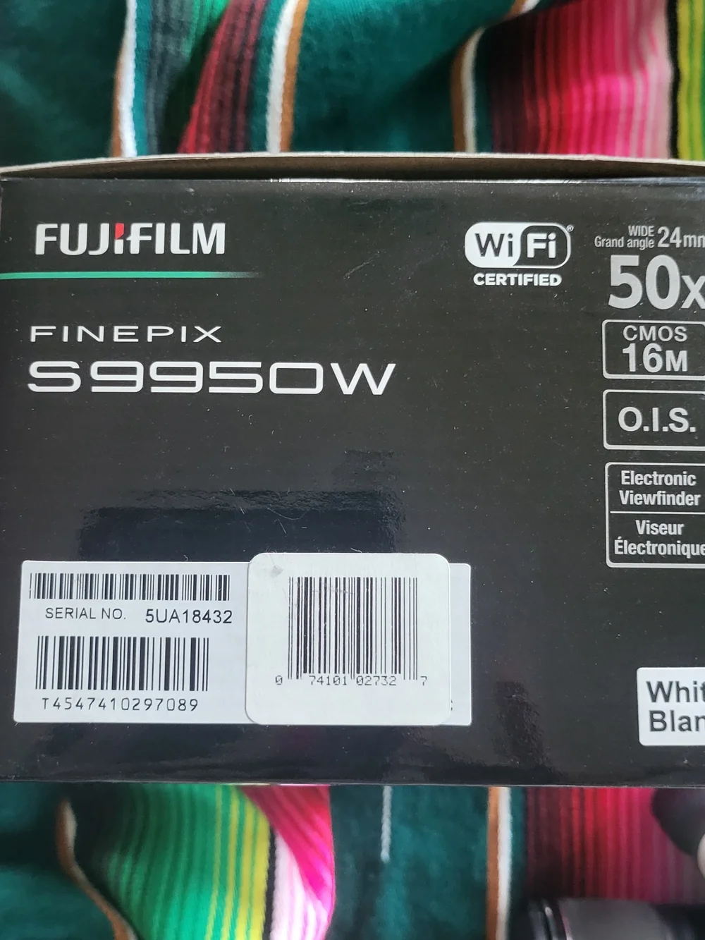 Fujifilm FinePix S9950W White Digital Camera 50x Zoom Complete Box Set